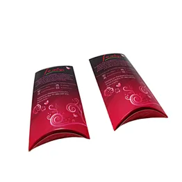 Custom Cosmetic Packaging Pillow Box with Clear Window