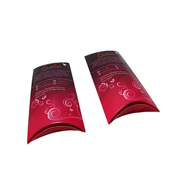 Custom Cosmetic Packaging Pillow Box with Clear Window